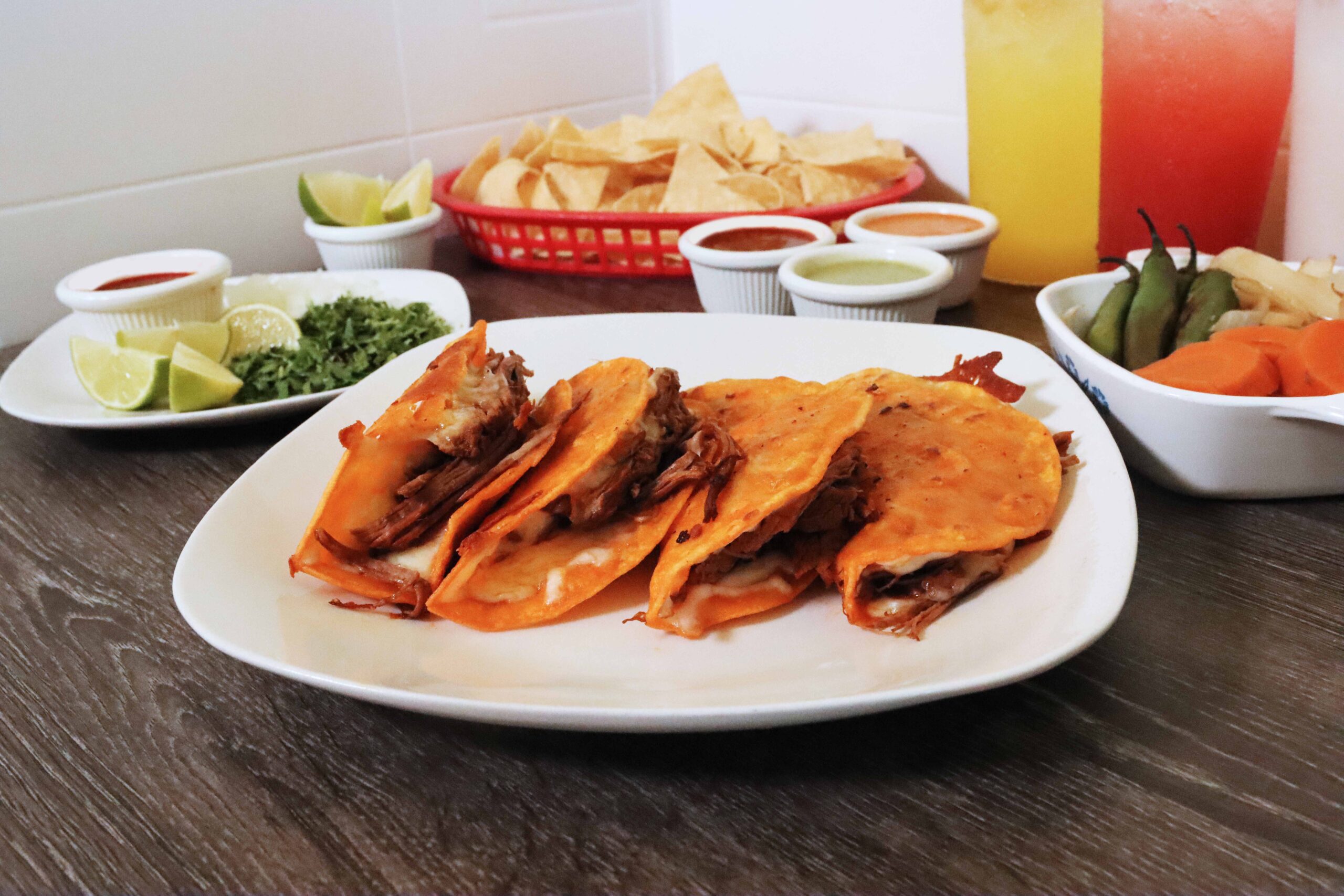 4 quesabirria plate plate of four amazing quesabirrias